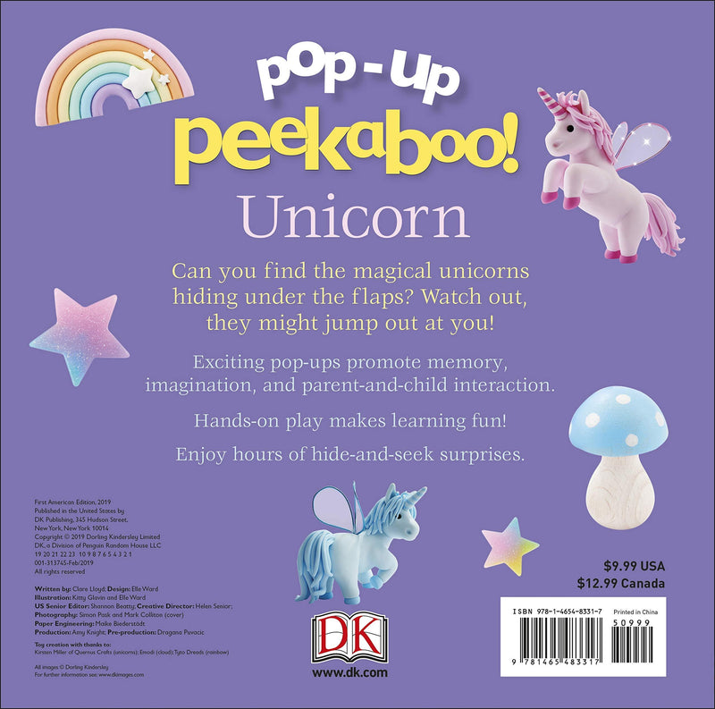Pop -Up Peekaboo! Unicorn - Lemon And Lavender Toronto