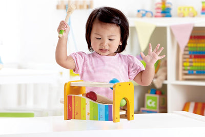 Pound & Tap Bench with Slide Out Xylophone - Lemon And Lavender Toronto