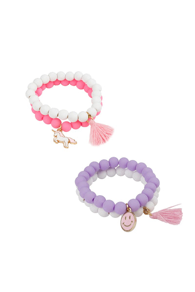 Pretty Pastel Soft Touch Bracelet 2pc - Lemon And Lavender Toronto