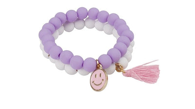 Pretty Pastel Soft Touch Bracelet 2pc - Lemon And Lavender Toronto