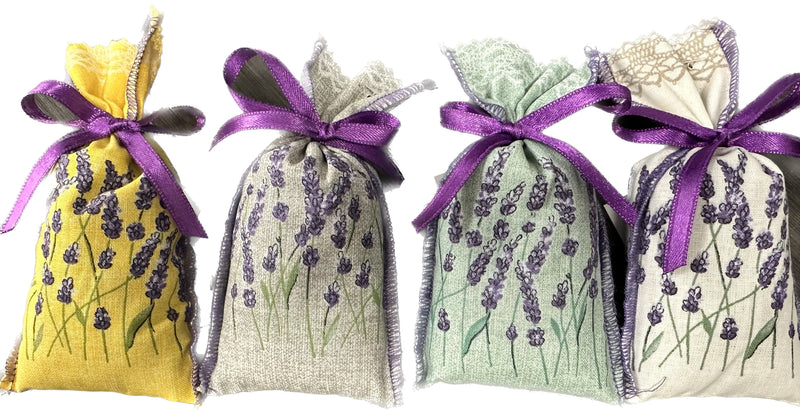 Printed Classic Dried Lavender Sachet from France - Lemon And Lavender Toronto