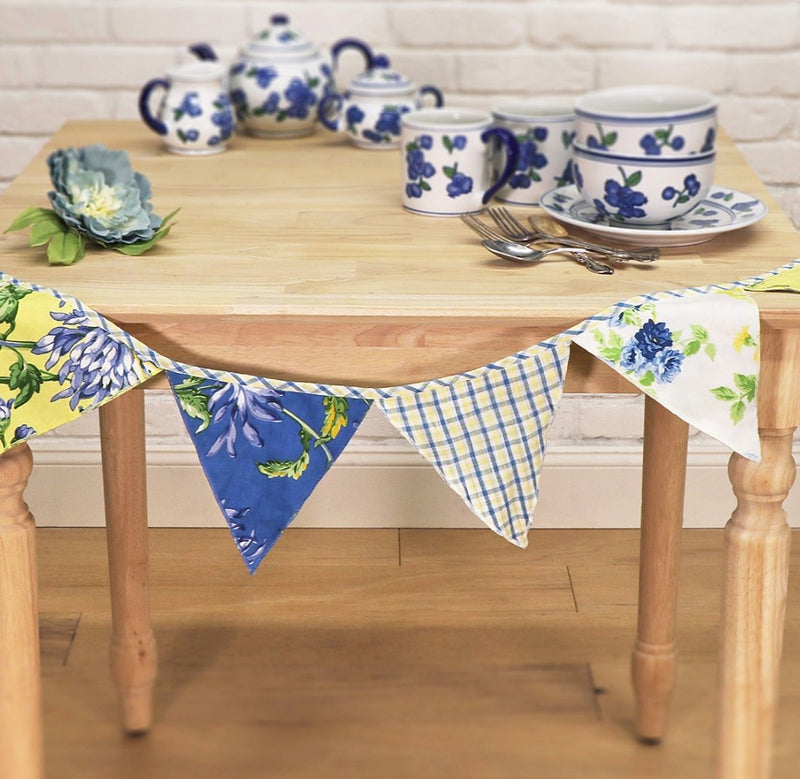 Provence Patchwork Bunting - Lemon And Lavender Toronto