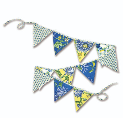 Provence Patchwork Bunting - Lemon And Lavender Toronto