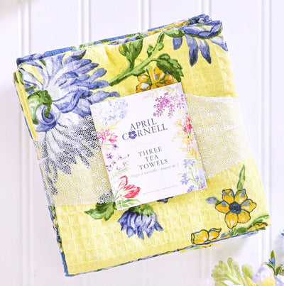 Provence Patchwork Tea Towel Bundle - 3 Pack - Lemon And Lavender Toronto