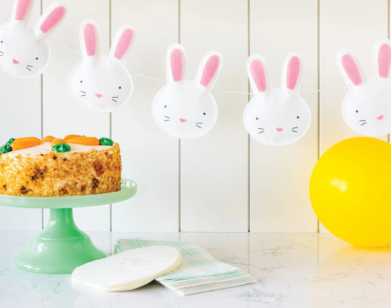 Puffy Felt Bunny Banner 🐰 - Lemon And Lavender Toronto