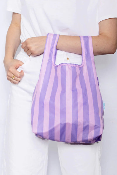 Purple Stripes | Mini Reusable Bag - Lemon And Lavender Toronto