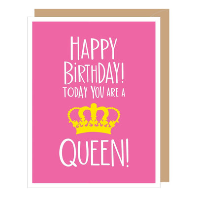 Queen For One Day Birthday Card - Lemon And Lavender Toronto