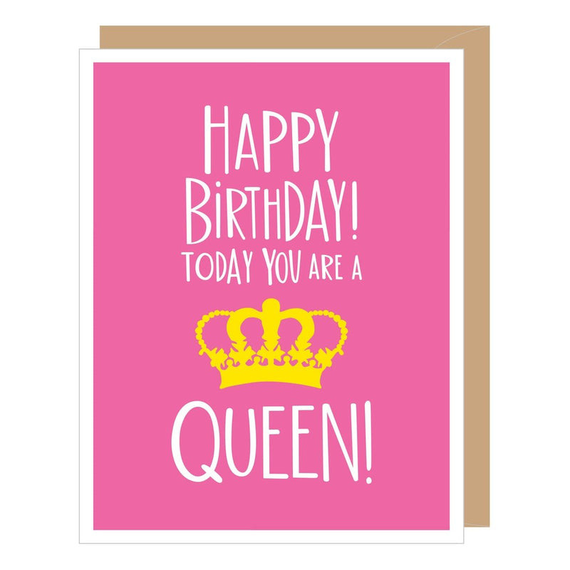Queen For One Day Birthday Card - Lemon And Lavender Toronto