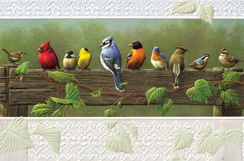 Railbirds Greeting Card - Lemon And Lavender Toronto