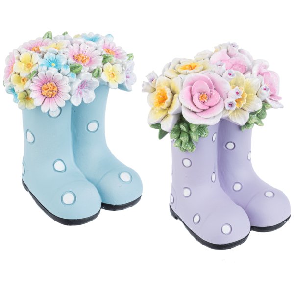 Rainboot Florals Figurines - Lemon And Lavender Toronto