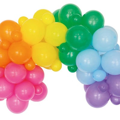 Rainbow Balloon Arch Kit - 60 Balloons - Lemon And Lavender Toronto
