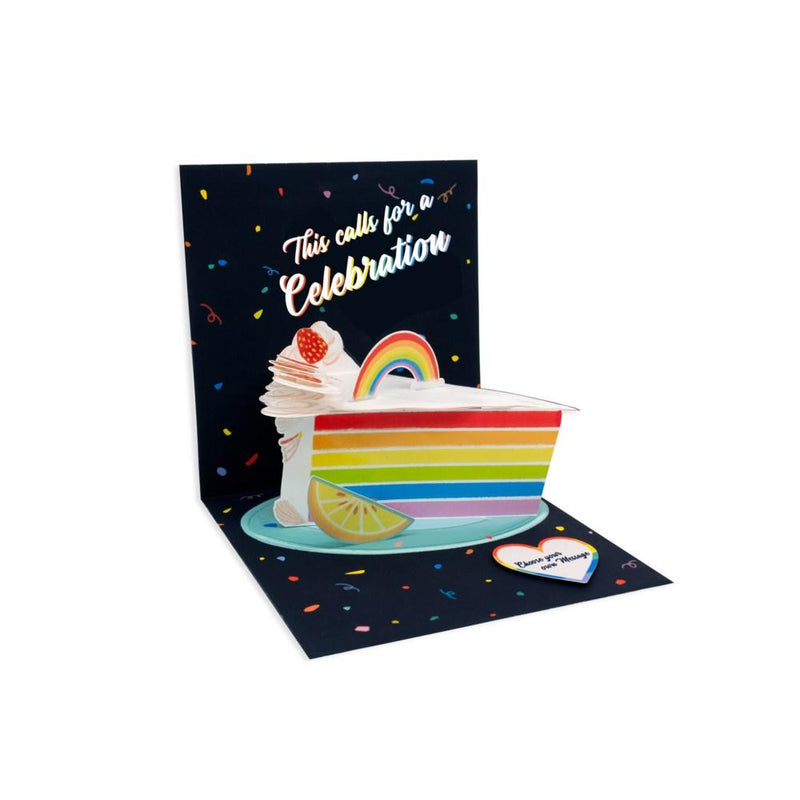 Rainbow Cake POP UP Card - Lemon And Lavender Toronto