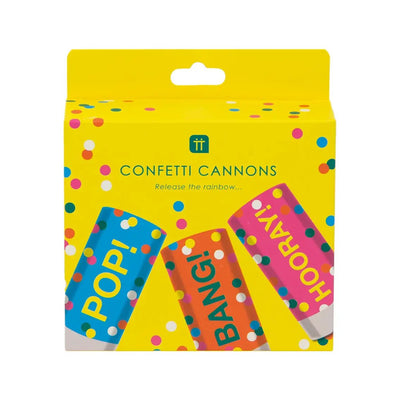Rainbow Confetti Cannons- 3 Pack - Lemon And Lavender Toronto