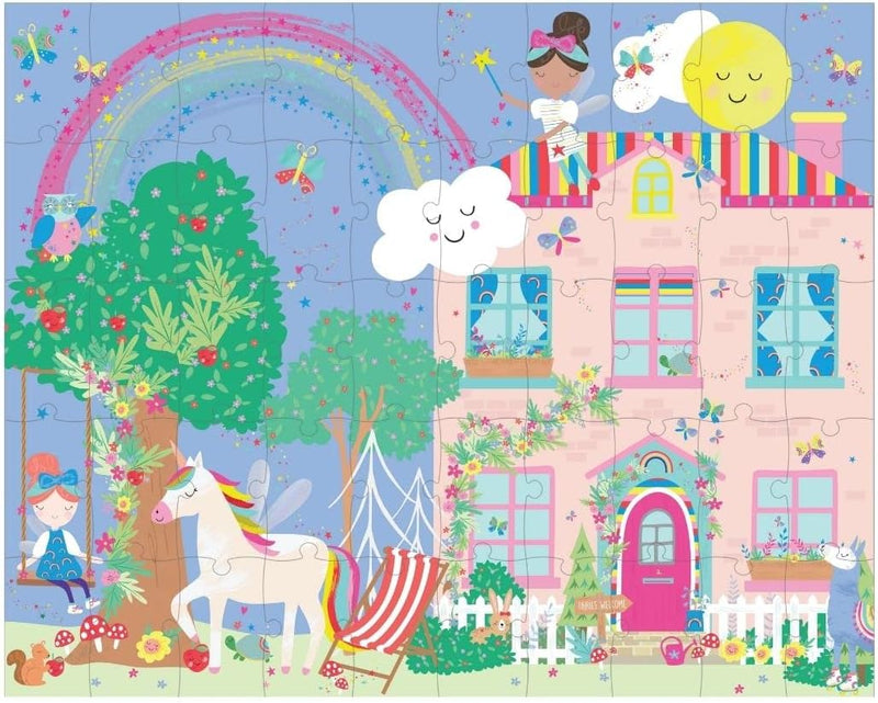 Rainbow Fairy 50pc Magic Moving Puzzle - Floss & Rock - Lemon And Lavender Toronto