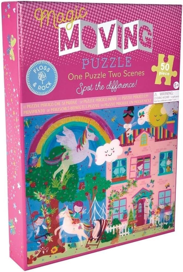 Rainbow Fairy 50pc Magic Moving Puzzle - Floss & Rock - Lemon And Lavender Toronto