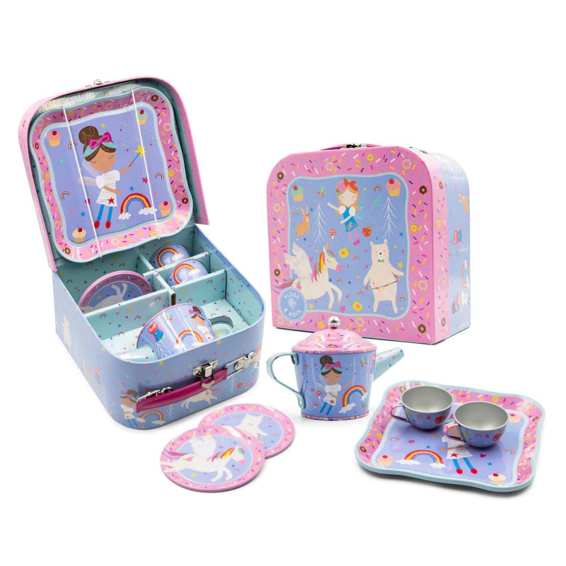 Rainbow Fairy 7pc Tin Tea Set - Lemon And Lavender Toronto