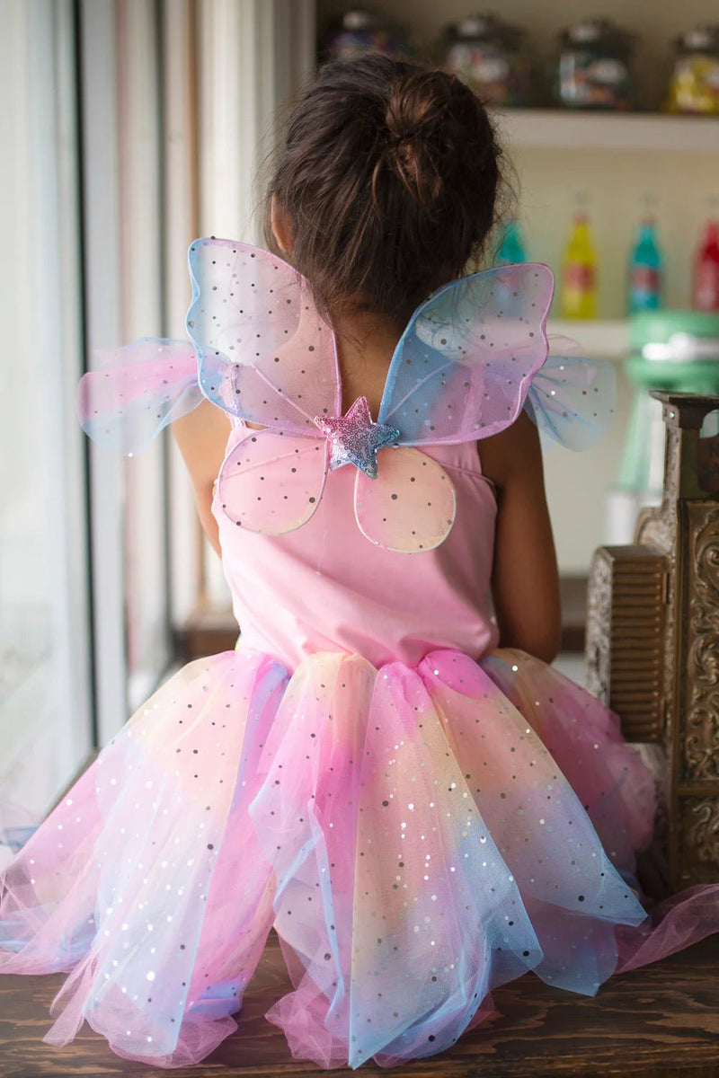 Rainbow Fairy Dress & Wings - Lemon And Lavender Toronto