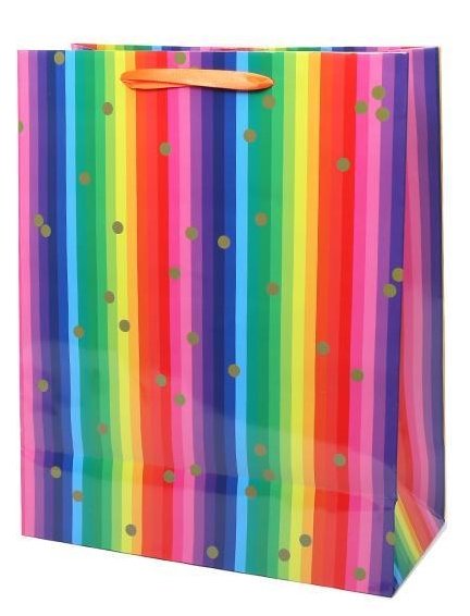 Rainbow Gift Bag - Medium - Lemon And Lavender Toronto