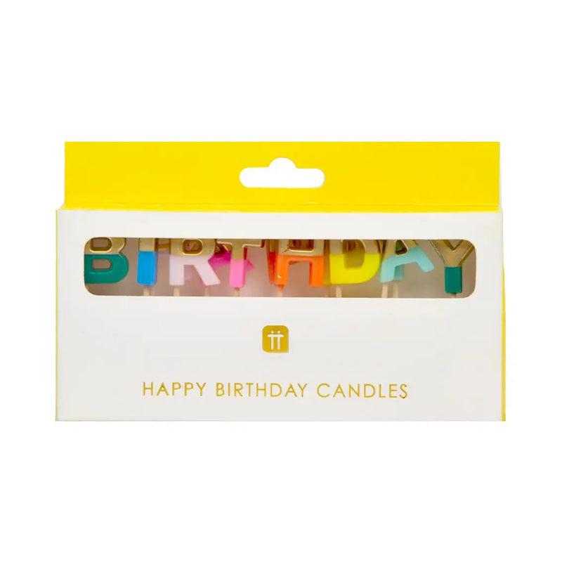 Rainbow Happy Birthday Candles - Lemon And Lavender Toronto
