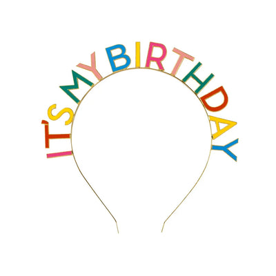 Rainbow 'It's My Birthday' Headband - Lemon And Lavender Toronto
