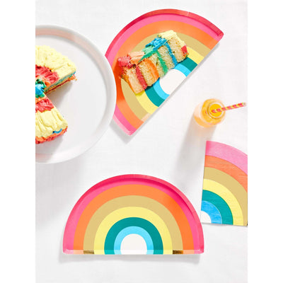Rainbow Party Plates-12 Pack - Lemon And Lavender Toronto