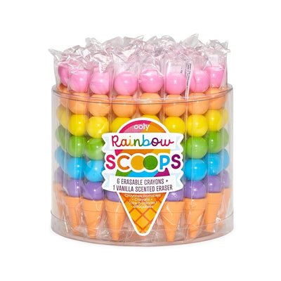 Rainbow Scoops Stacking Erasable Crayons- OOLY - Lemon And Lavender Toronto