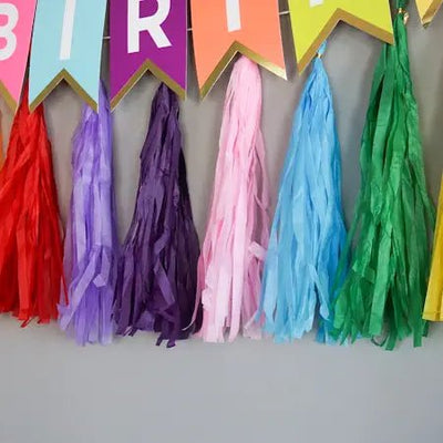 Rainbow Tassel Banner - Lemon And Lavender Toronto