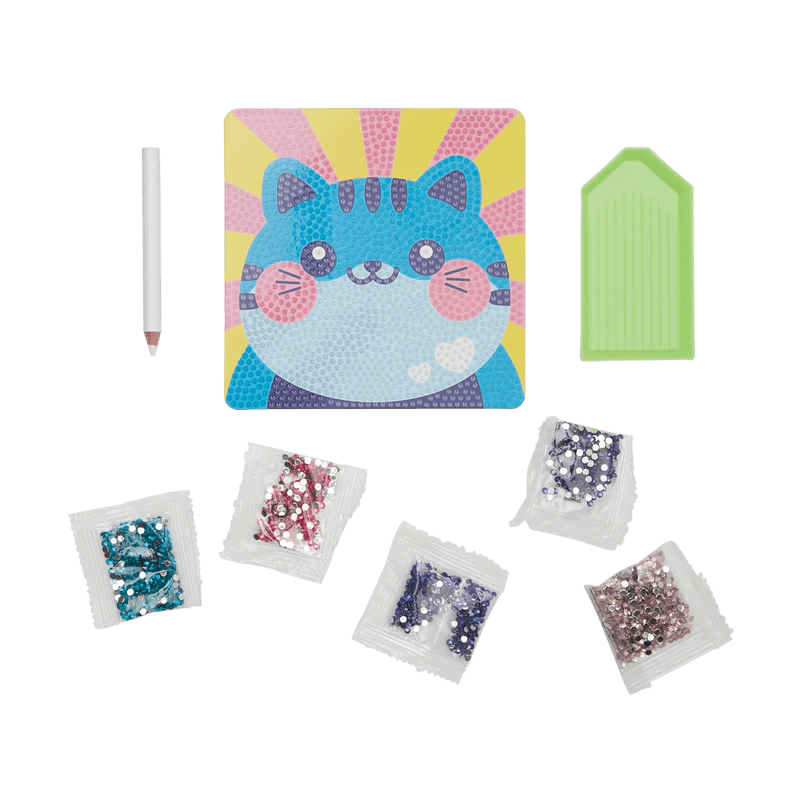 Razzle Dazzle D.I.Y. Mini Gem Art Kit - Cutesy Cat - Lemon And Lavender Toronto