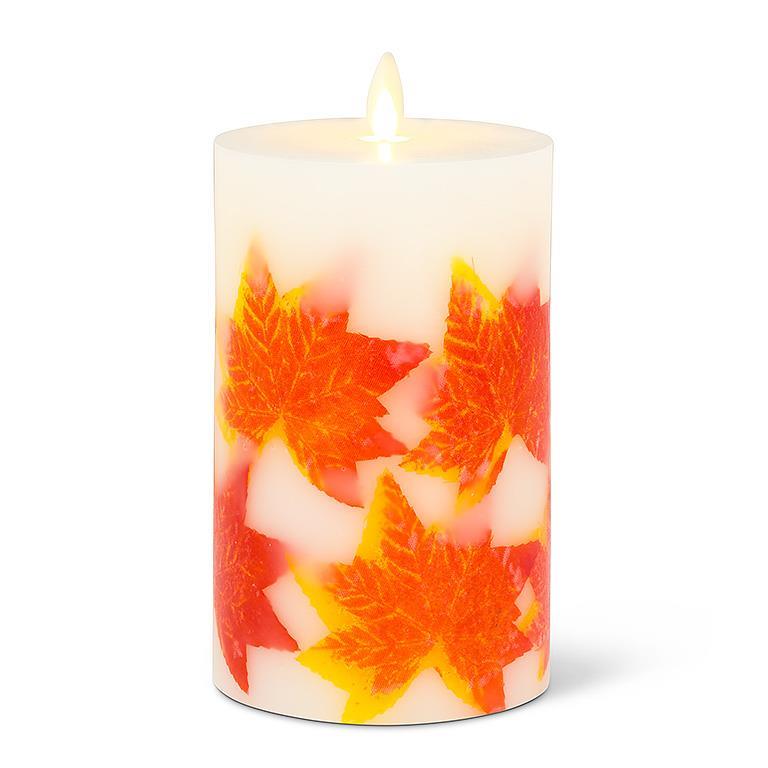 Reallite Medium Maple Leaf Candle - Lemon And Lavender Toronto