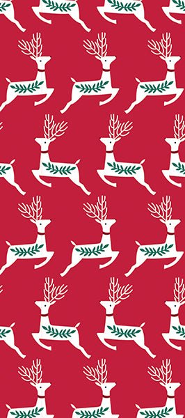 Red Reindeer Tissue Paper Sheets - Lemon And Lavender Toronto