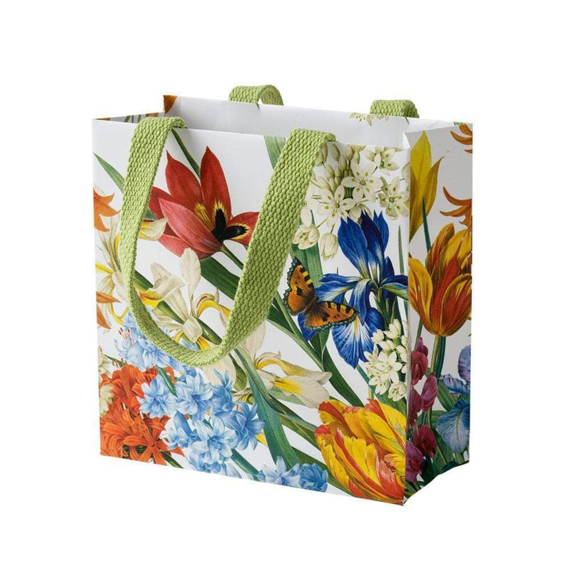 Redoute Floral Small Square Gift Bag - Lemon And Lavender Toronto