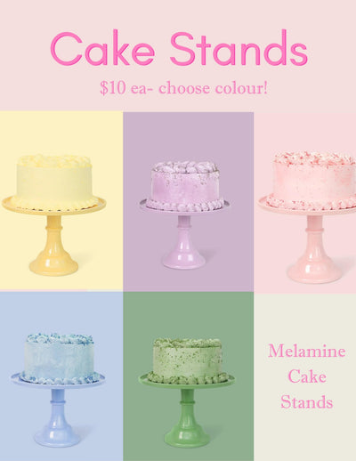 RENTAL - PASTEL MELAMINE CAKE STAND - Lemon And Lavender Toronto