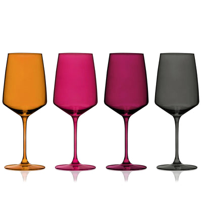 Reserve Nouveau Crystal Wine Glasses In Sunset SET OF 4 - Lemon And Lavender Toronto