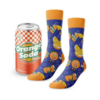 Retro Orange Soda Socks - Lemon And Lavender Toronto