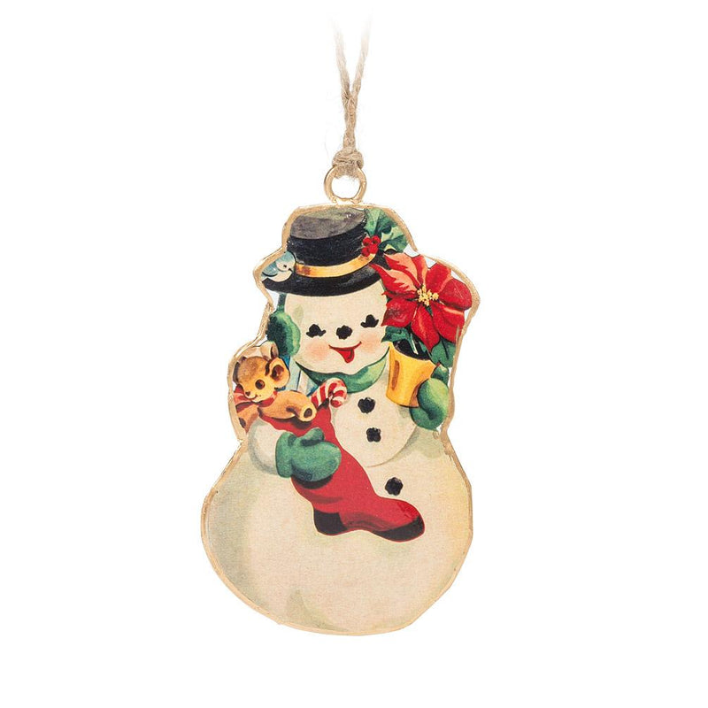 Retro Snowman Ornament - Lemon And Lavender Toronto