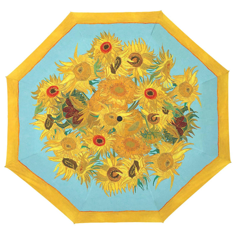 Reverse Umbrella-Van Gogh Sunflowers - Lemon And Lavender Toronto