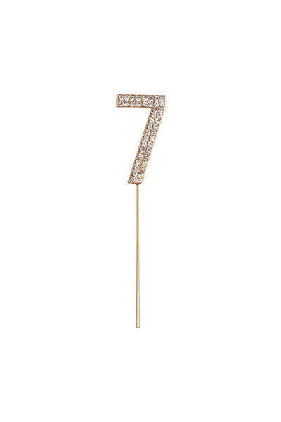 Rhinestone Cake Topper Numbers - Sold Individually - Lemon And Lavender Toronto