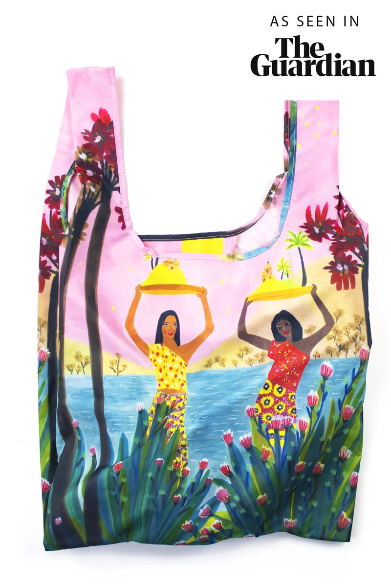 Roeqie | Two Islands - Medium Reusable Bag - Lemon And Lavender Toronto