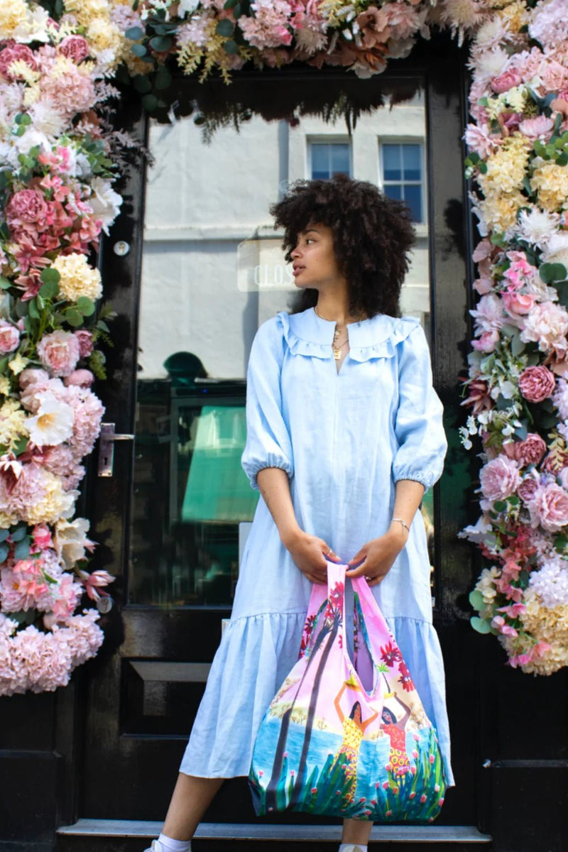 Roeqie | Two Islands - Medium Reusable Bag - Lemon And Lavender Toronto