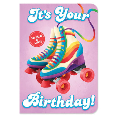 Roller Skates Birthday Card - Scratch & Sniff - Lemon And Lavender Toronto