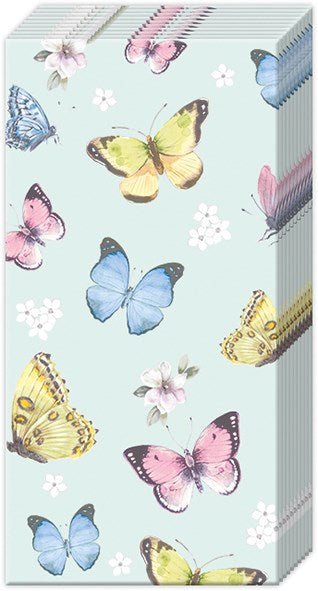Romantic Butterflies Pocket Tissue - Lemon And Lavender Toronto
