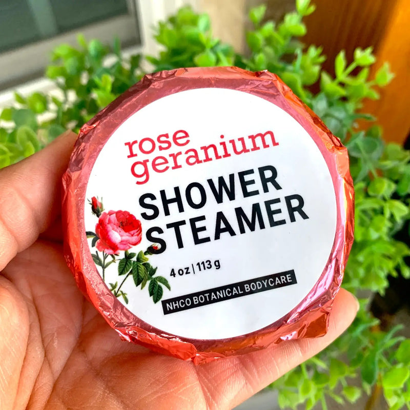 Rose Geranium Shower Steamer - Lemon And Lavender Toronto