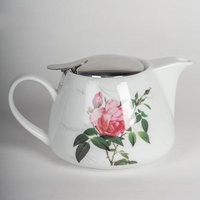 Roses Teapot with Steel Filter - Lemon And Lavender Toronto