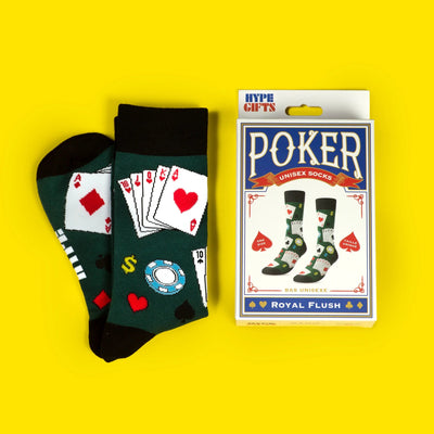 Royal Flush Poker Socks - Lemon And Lavender Toronto