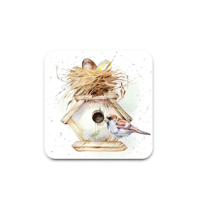 Sadie the Sparrow Coaster Set of 4 - Lemon And Lavender Toronto