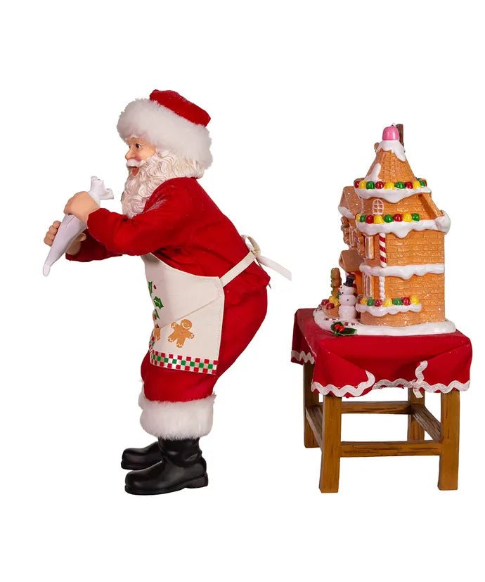 Santa With Gingerbread House, 2-Piece Set - Lemon And Lavender Toronto