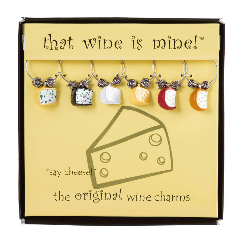 Say Cheese Painted Wine Charms - Lemon And Lavender Toronto