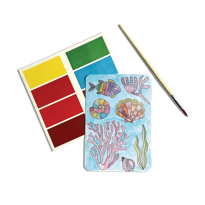 Scenic Hues DIY Watercolor Art Kit - Ocean Paradise - Lemon And Lavender Toronto