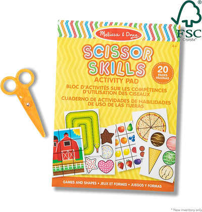 Scissor Skills Activity Book With Pair of Child-Safe Scissors - Lemon And Lavender Toronto