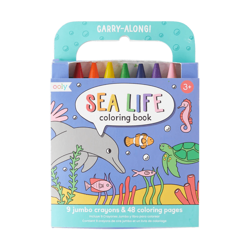 Sea Life-Carry Along Coloring Book Set - Lemon And Lavender Toronto